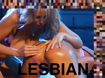 Tempting breasty Lisa Ann in teasing lesbian sex video