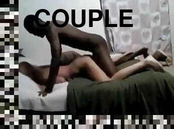 levrette, orgasme, amateur, ejaculation-sur-le-corps, interracial, maison, ejaculation-interne, couple