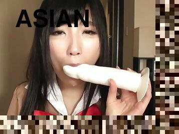 asiatique, babes, ados, japonais, fétiche, solo