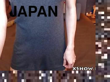 Hot japan babe masturbating on cam