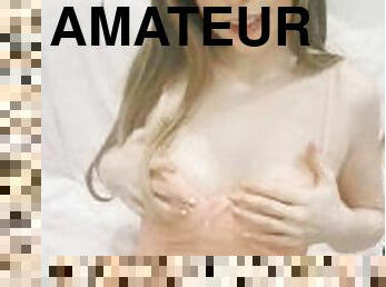 masturbation, amateur, fellation, ejaculation-sur-le-corps, branlette, ejaculation-interne, ejaculation, blonde, naturel, solo