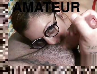 amateur, fellation, ejaculation-sur-le-corps, branlette, française, point-de-vue