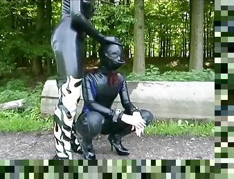 Babes In Gimp Suits Play Outside - Absurdum Productions