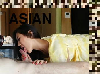 Asian Sex Diary - Sexy young Asian takes deep creampie