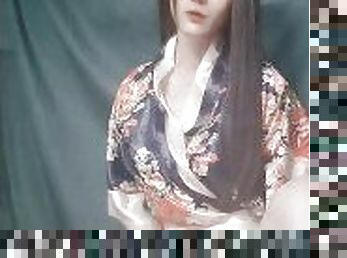 ???????Japanese crossdresser teasing