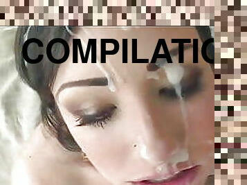 ejaculation-sur-le-corps, compilation, sur-le-visage, ejaculation, blanc