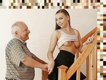 tata, stare, robienie-loda, nastolatki, gangbang, dad-girl, młode18, europejskie, euro, starsi