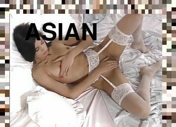 asiatique, babes, célébrité, vintage, solo, brunette