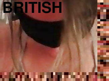 British blonde talks about bbc when wanking off her cuck