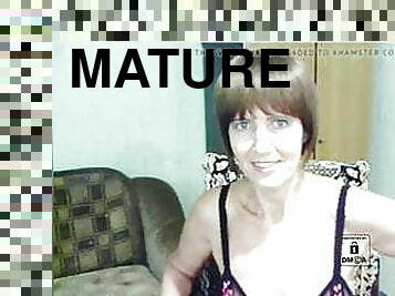 gros-nichons, mamelons, femme, mature, granny, femme-au-foyer, naturel, webcam, seins-flasques