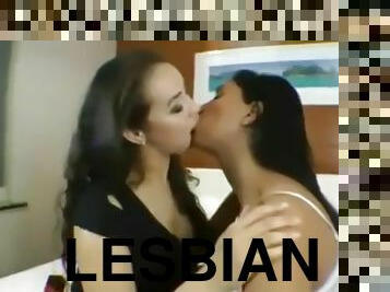 lesbian deep kiss