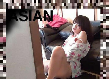 Hot asian masturbates