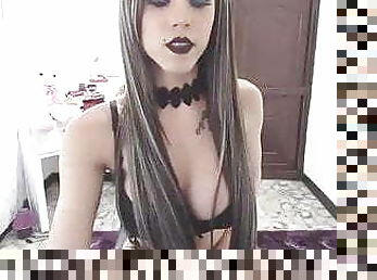 teta-grande, grande, masturbação, transsexual, amador, travesti, jovem18, webcam, sozinho, fumando