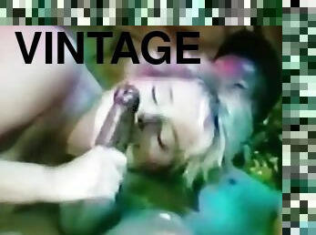 Vintage Shaved White Pussy BBC