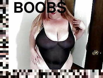 SSBBW big belly bikini model