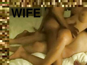 DP the White Wife As Hubby Watches