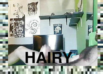 Hunk hairy jerk off cum