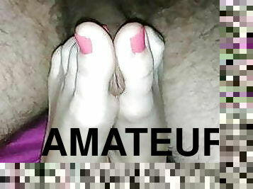 fisting, fru, amatör, cumshot, milf, creampie, fingerknull, sprut, blond, footrunk