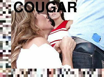 Horny cougar professor fucks hard with her student