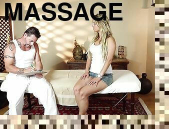 She is so relaxed by the massage that she lets him fuck her