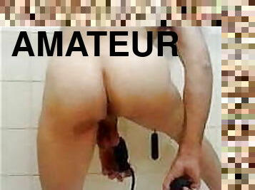 baignade, masturbation, amateur, anal, jouet, gay, douche