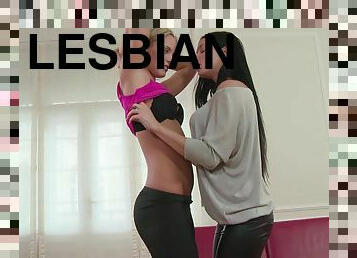 vagina-pussy, sayang, lesbian-lesbian, permainan-jari, bh