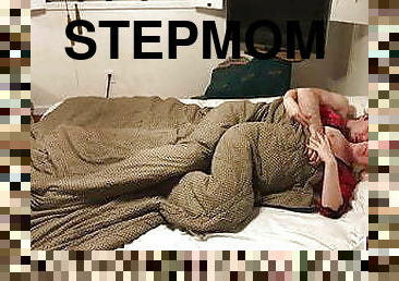 Stepmom shares bed with stepson