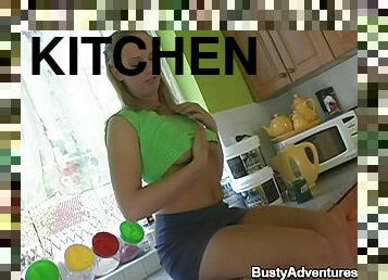 Victoria gets her ass unforgettably fucked in the kitchen