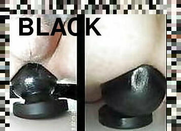Closeup sitting on my BIG Black Plug - All In