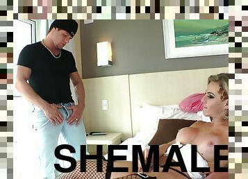 Sexy Shemale Gets Her Yummy Ass Licked And Drilled