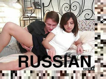 Kinky Russian teen is going to be analyzed deep