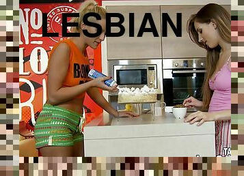 Messy lesbians punished hard