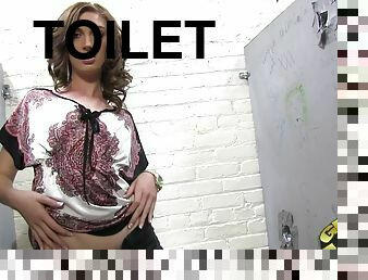 Mouthwatering Alana Rains Has Interracial Sex In A Toilet