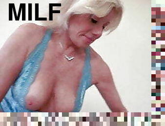 Birthday gifts of a gorgeous blonde MILF