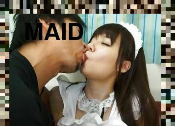 Yurika Miyaji is fucked hard dressed as a maid