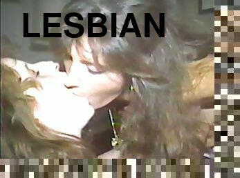 Nice lesbian flashback with two retro chicks
