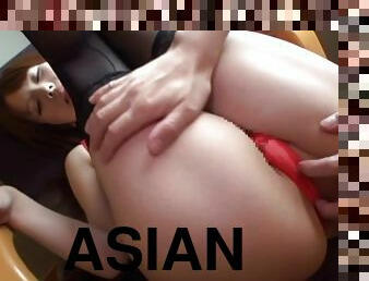 asiatisk, milf, hardcore, japans, fingering, strømper, synsvinkel, engel, nylon, g-streng