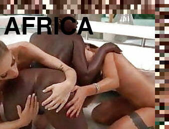 clítoris, coño-pussy, negra-ebony, interracial, lesbiana, negra, sexo-en-grupo, con-los-dedos, sucio, besando