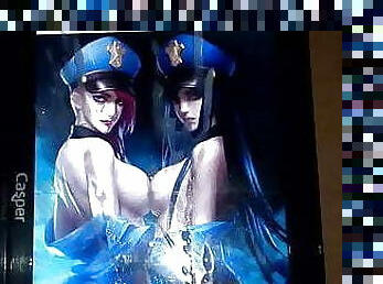 Caitlyn And Vi SoP - Cum Tribute On These Sexy Officers
