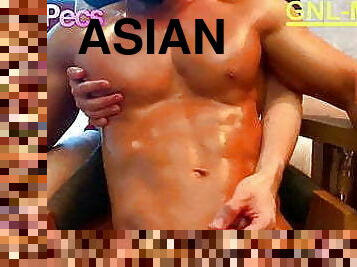 asia, mastubasi, puting-payudara, homo, handjob-seks-dengan-tangan-wanita-pada-penis-laki-laki, pijat, berotot