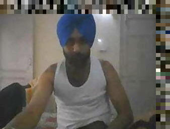 Sardar Sikh Jerk And Cum