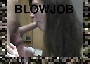 Beautiful teen blowjob in webcam