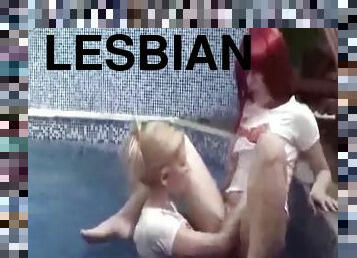 Lesbian Anal Pussy Fisting In Pool