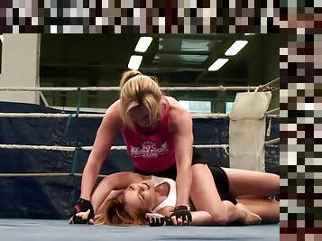 Extreme fight with two hot babes Nikita vs Tanya Tate