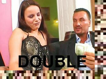 Luxury whore Claudia Rossi charges a lot for a double penetration