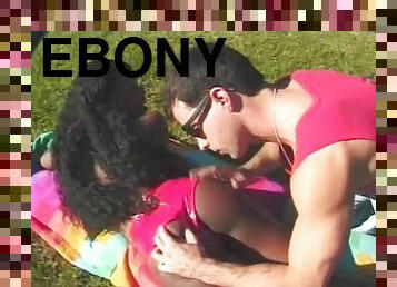 Sexy Ebony Babe Gets Fucked Outdoors in a Kinky Video!