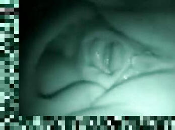 Couple fucking using night vision