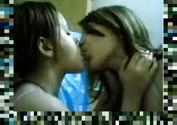 Lesbian Scene With Two Sexy Ladies Kissing