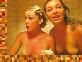 Teen Babes Shower Together in a Great Video