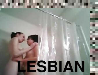 kąpiel, amatorskie, lesbijskie, nastolatki, naturalne, prysznic